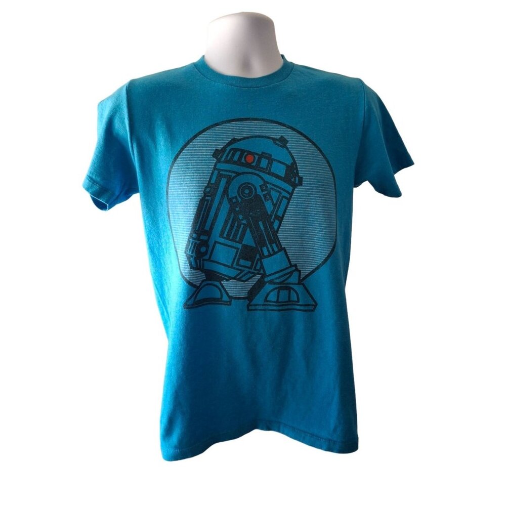 Star Wars R2-D2 Tee Small Blue Graphic T-Shirt 5th Sun Sci-Fi Retro